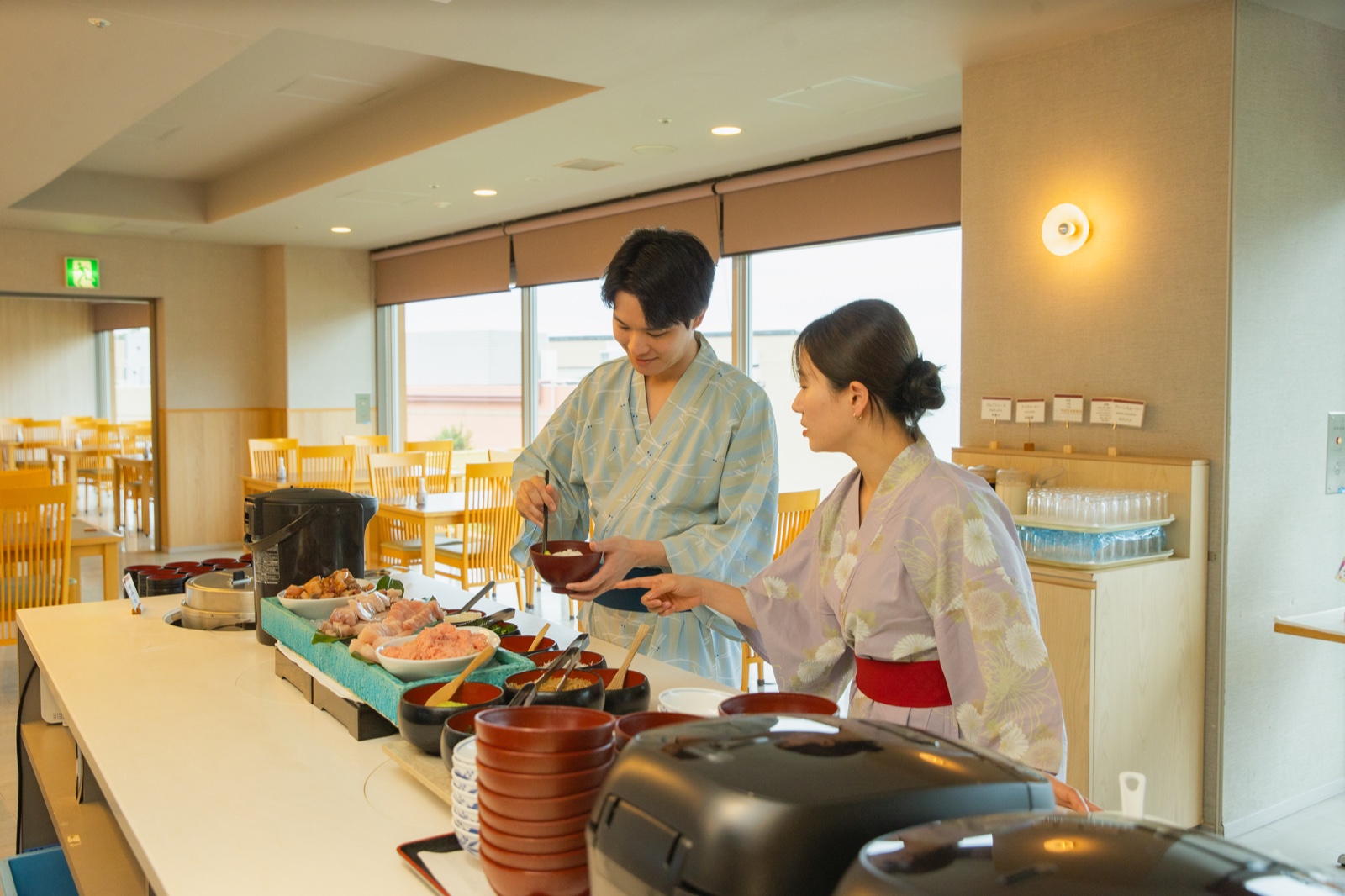 朝食ビュッフェ
