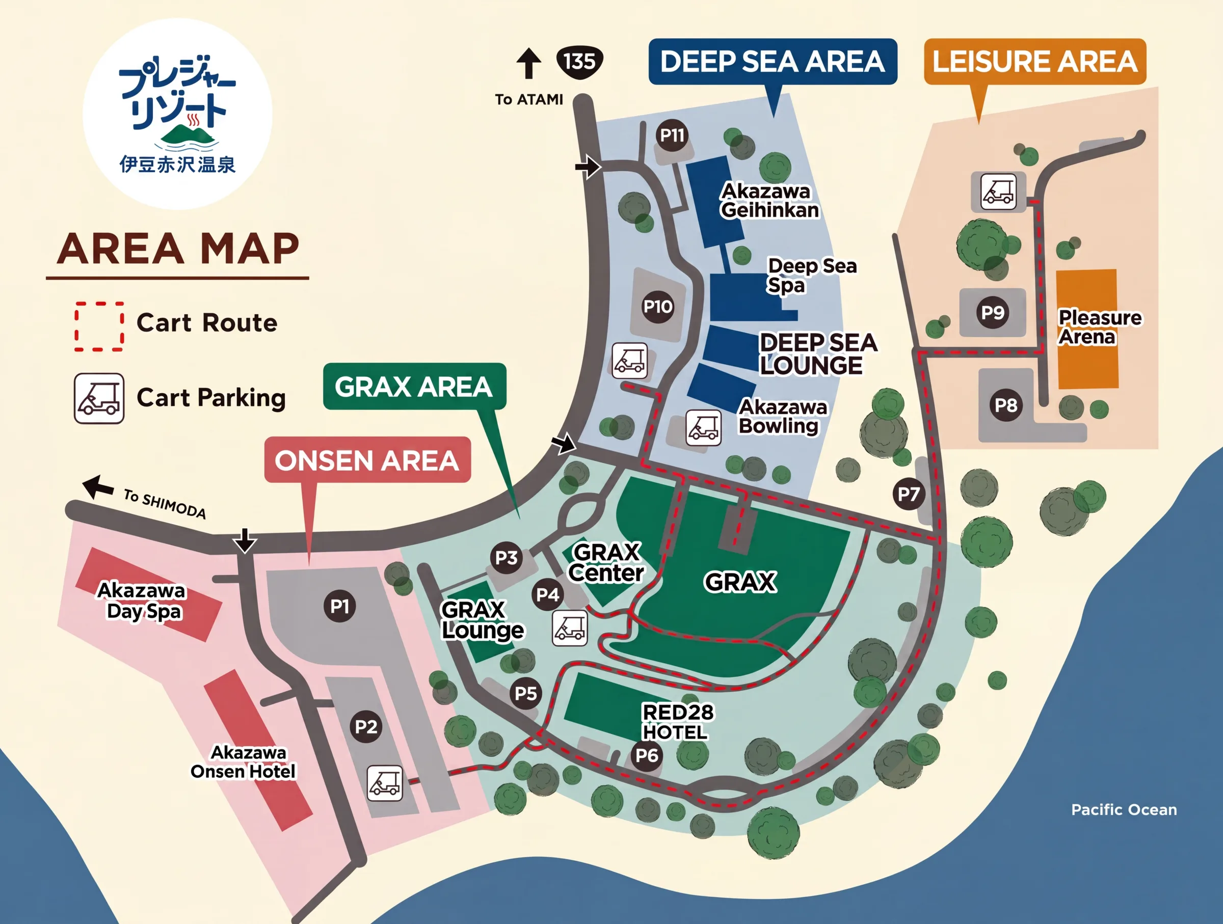 Pleasure Resort Izu-Akazawa Area Map