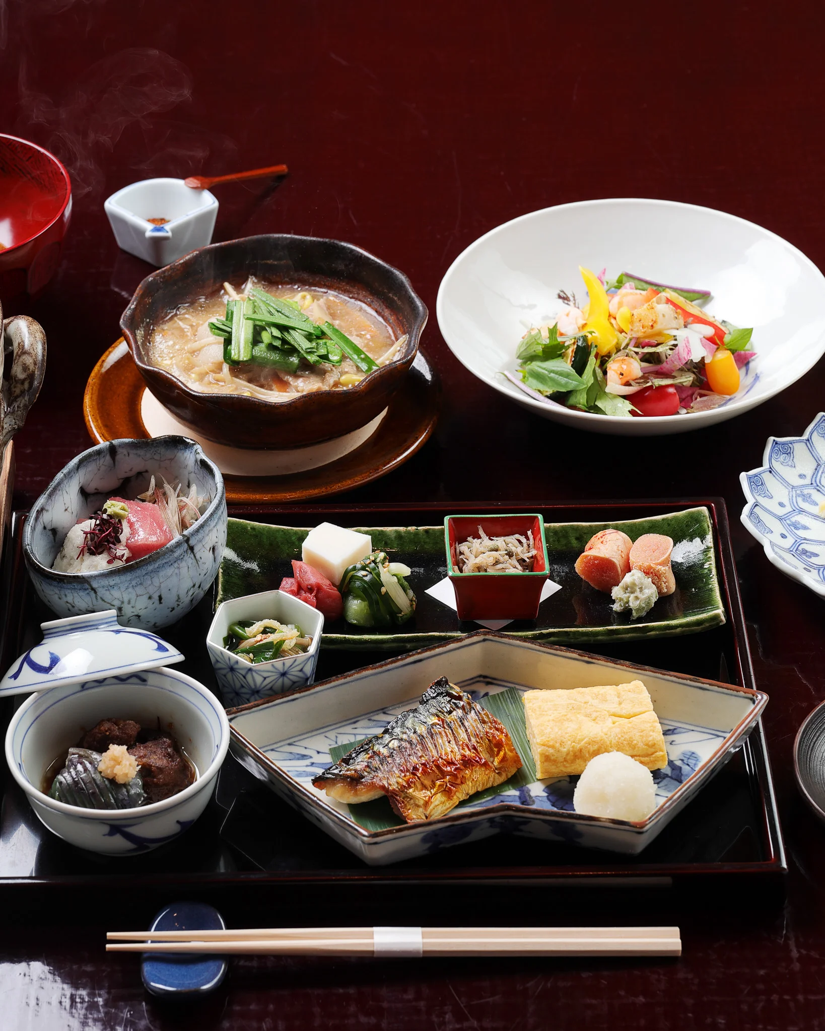 海を見ながら、いただきます。